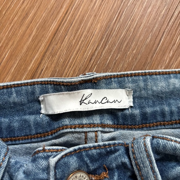 KanCan Denim Distressed Cuffed Women's Micro Shorts W26 - Picture 4 of 7